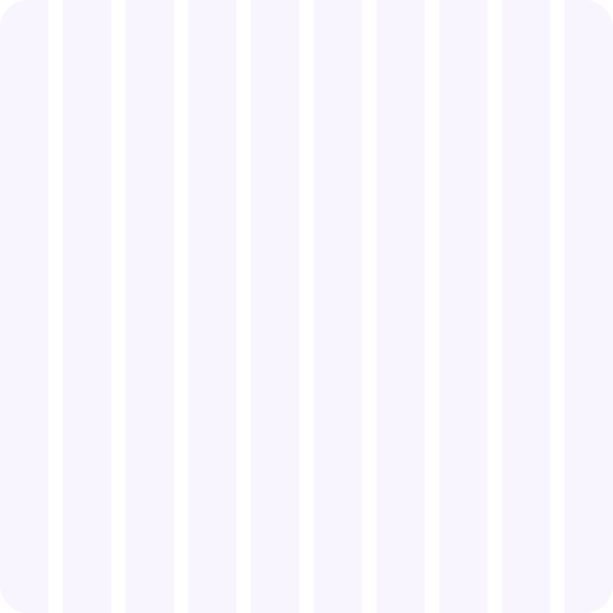 Evenly spaced vertical grid columns used to align layouts across the dashboard and storefront